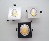 LED Downlight 10pcs led spot Square Bright Recessed LED Dimmable COB 7W 9W 12W LED Spot light decoration Ceiling Lamp AC110V 220V