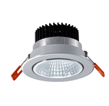 Ceiling Lights 10pcs Bright Recessed Silver Led Downlight Cob 9w 12w Spot Light Decoration Ceiling Lamp Ac110v 220v Spot Lamp