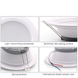 LED Downlight Ceiling Light Indoor Light Large Size 6PCS Ultra-bright Round White 5W 7W 12W 18W 220V-240V Cold White Warm White