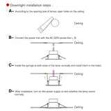 LED Downlight Ceiling Light Indoor Light Large Size 6PCS Ultra-bright Round White 5W 7W 12W 18W 220V-240V Cold White Warm White