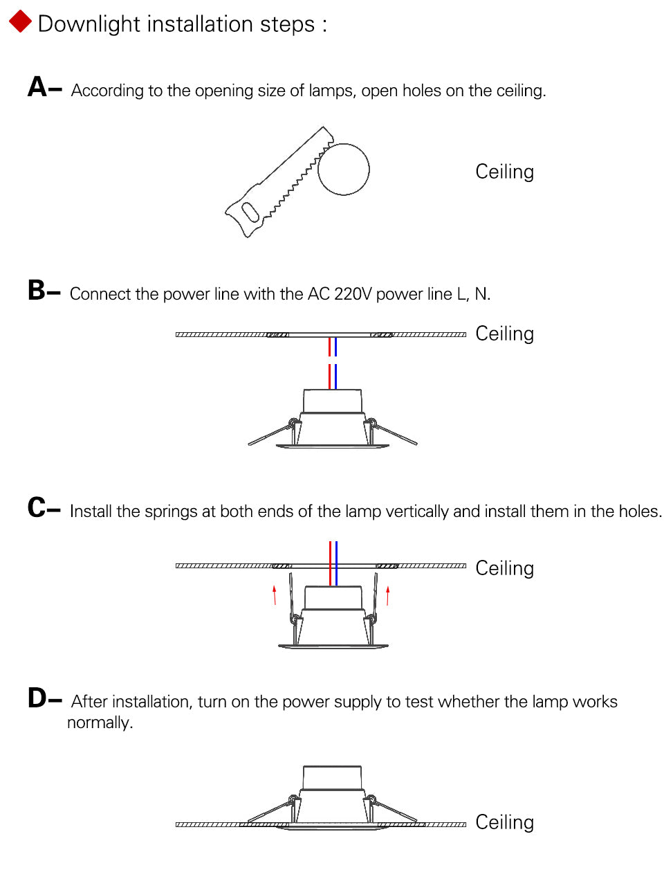 LED Downlight Ceiling Light Indoor Light Large Size 6PCS Ultra-bright Round White 5W 7W 12W 18W 220V-240V Cold White Warm White