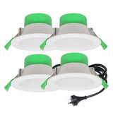 LED Ceiling Light Kit 90mm 100mm Cutout Downlight Home 4-Piece Commercial Use LED Downlight Ceiling Light Indoor Light