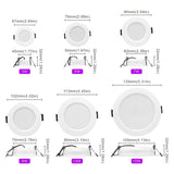 Led Downlight 220V Recessed 10pcs/lot 3W 5W 7W 9W 12W 15W Ceiling Light 3/4/5 inch Round Led Panel Down Light Spotlight Lighting