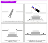 Led Downlight 220V Recessed 10pcs/lot 3W 5W 7W 9W 12W 15W Ceiling Light 3/4/5 inch Round Led Panel Down Light Spotlight Lighting