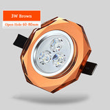 Led Crystal Ceiling Lamp Recessed Bedroom Luxury 3W Downlight Living Room Aisle Balcony Decoration Spot Lighting Luminaire
