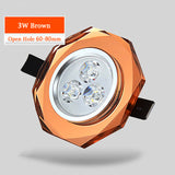 Led Crystal Ceiling Lamp Recessed Bedroom Luxury 3W Downlight Living Room Aisle Balcony Decoration Spot Lighting Luminaire