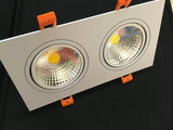 Spotlight 4pcs 2*7w 85-265v 110v 220v Recessed Cob Led Downlight Led Spot Light Led Ceiling Downlight Lamp