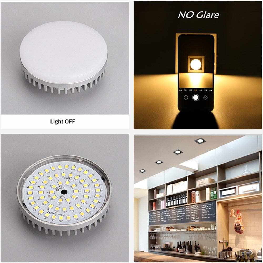 GX53 Bulb Recessed Spot Lamp Led Downlight Bulb Replaceable Ceiling Lamp Lighting Angle 45 degree Rotate For Living Room Bedroom