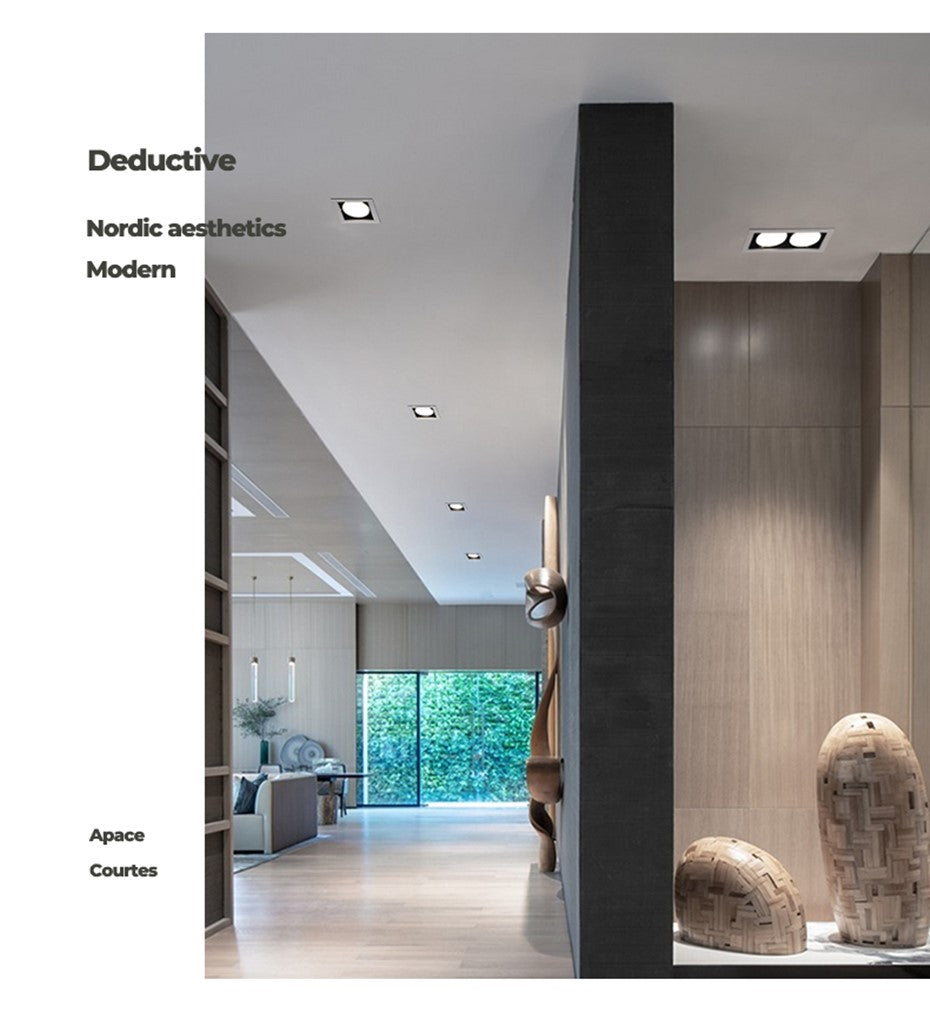 GX53 Bulb Recessed Spot Lamp Led Downlight Bulb Replaceable Ceiling Lamp Lighting Angle 45 degree Rotate For Living Room Bedroom