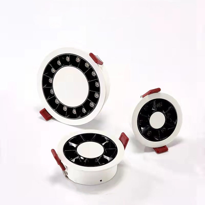 QIUBOSS Modern LED Grille Light AC220V Recessed Led Downlight Dimmable Household Spotlight 30W Embedded Lighting Lamp for Indoor