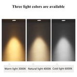 QIUBOSS Modern LED Grille Light AC220V Recessed Led Downlight Dimmable Household Spotlight 30W Embedded Lighting Lamp for Indoor