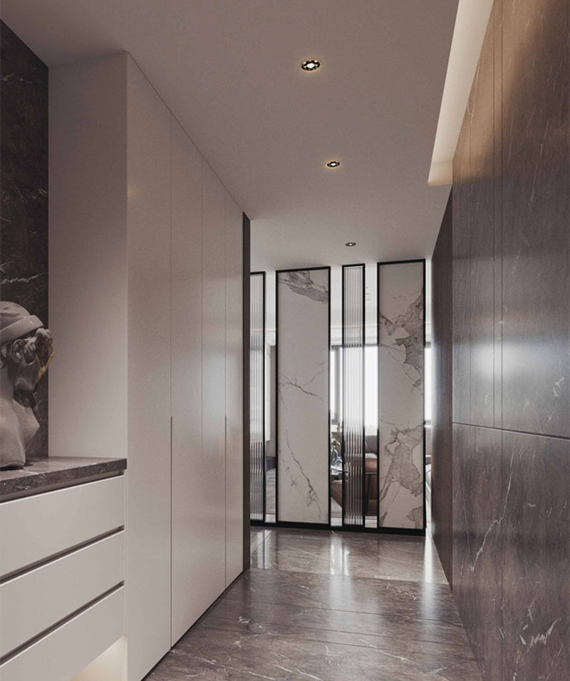 QIUBOSS Modern LED Grille Light AC220V Recessed Led Downlight Dimmable Household Spotlight 30W Embedded Lighting Lamp for Indoor