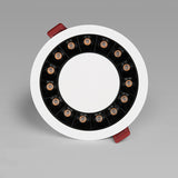 QIUBOSS Modern LED Grille Light AC220V Recessed Led Downlight Dimmable Household Spotlight 30W Embedded Lighting Lamp for Indoor