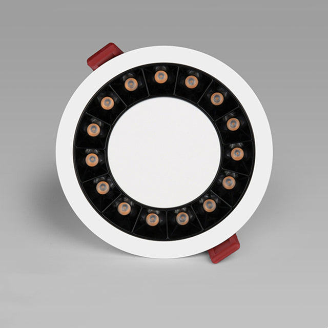 QIUBOSS Modern LED Grille Light AC220V Recessed Led Downlight Dimmable Household Spotlight 30W Embedded Lighting Lamp for Indoor