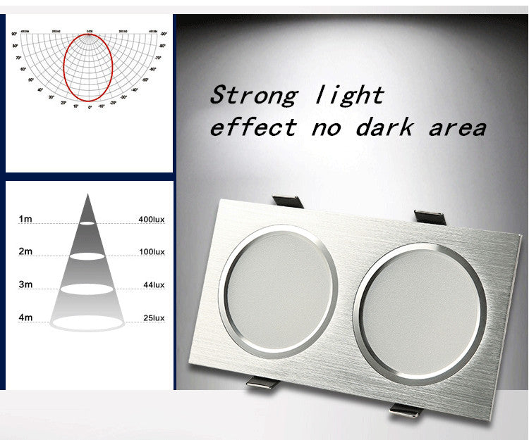 Dimmable high quality LED Ceiling light down light 16W 20W 24W recessed LED Spotlight decoration Ceiling lamp LED downlight Cold White