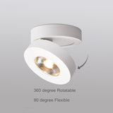 Super thin Foldable Surface Mounted LED Downlight 5W 7W 10W 12W LED Bulb 360 Degree Rotatable 3000K/4000K/6000K LED Spot Light