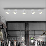 Dimmable 15W 20W LED Track Light Foldable Rotatable Surface Mounted LED Ceiling Lamp Downlight Rail Spotlight White Black Body