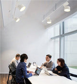 Dimmable 15W 20W LED Track Light Foldable Rotatable Surface Mounted LED Ceiling Lamp Downlight Rail Spotlight White Black Body