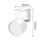 Dimmable 15W 20W LED Track Light Foldable Rotatable Surface Mounted LED Ceiling Lamp Downlight Rail Spotlight White Black Body