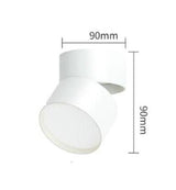 Dimmable 15W 20W LED Track Light Foldable Rotatable Surface Mounted LED Ceiling Lamp Downlight Rail Spotlight White Black Body