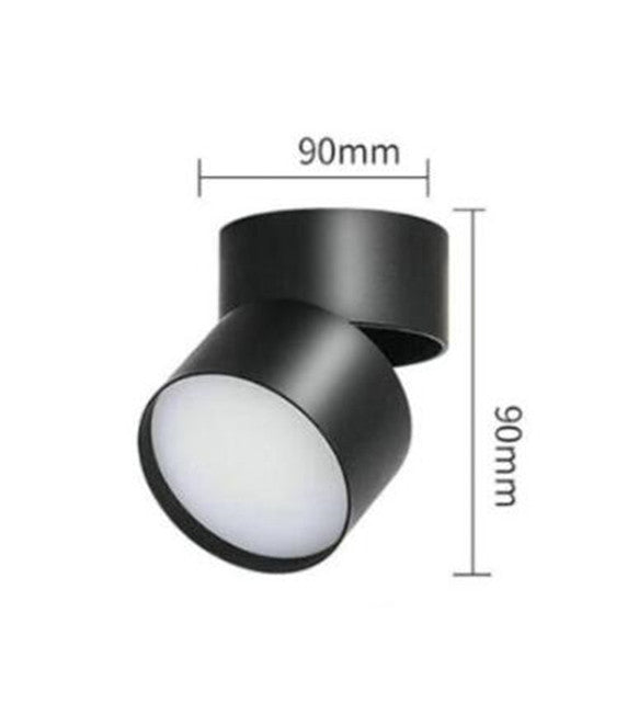 Dimmable 15W 20W LED Track Light Foldable Rotatable Surface Mounted LED Ceiling Lamp Downlight Rail Spotlight White Black Body