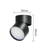 Dimmable 15W 20W LED Track Light Foldable Rotatable Surface Mounted LED Ceiling Lamp Downlight Rail Spotlight White Black Body