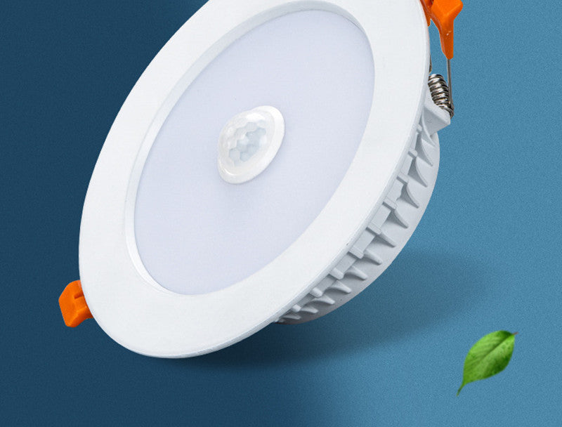 New 3W 5W 7W 9W 12W 30W Human Body Induction Downlight LED Downlight LED Waterproof IP42 For Garden Spotlight Balcony Park