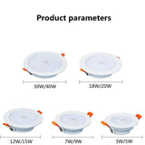 New 3W 5W 7W 9W 12W 30W Human Body Induction Downlight LED Downlight LED Waterproof IP42 For Garden Spotlight Balcony Park