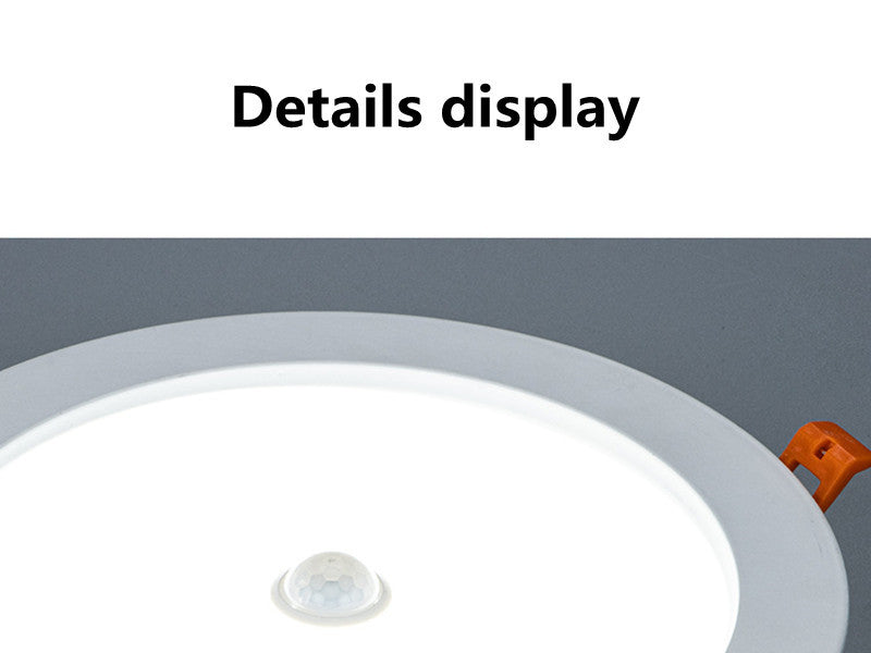 New 3W 5W 7W 9W 12W 30W Human Body Induction Downlight LED Downlight LED Waterproof IP42 For Garden Spotlight Balcony Park