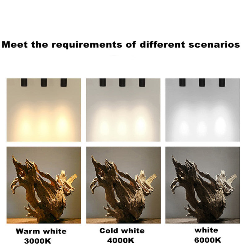 Dimmable Surface Mounted Ceiling Downlight 2x9W 2x12W AC85-265V GU10 Bulb Lamp COB Led Spot Light