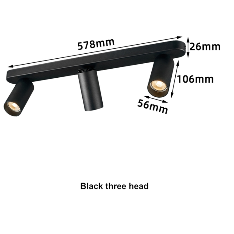 Dimmable Surface Mounted Ceiling Downlight 2x9W 2x12W AC85-265V GU10 Bulb Lamp COB Led Spot Light