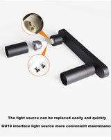 Dimmable Surface Mounted Ceiling Downlight 2x9W 2x12W AC85-265V GU10 Bulb Lamp COB Led Spot Light