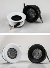 Dimmable Anti-Glare LED COB Recessed Downlight 110v 220v 5W 7W 9W 12W Round White Ceiling Spot Lights for Aisle Pic Background