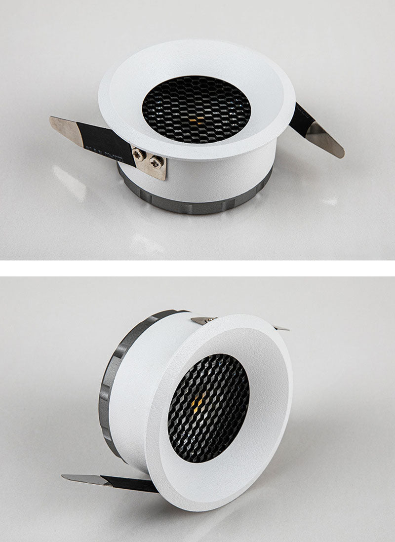 Dimmable Anti-Glare LED COB Recessed Downlight 110v 220v 5W 7W 9W 12W Round White Ceiling Spot Lights for Aisle Pic Background