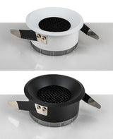 Dimmable Anti-Glare LED COB Recessed Downlight 110v 220v 5W 7W 9W 12W Round White Ceiling Spot Lights for Aisle Pic Background