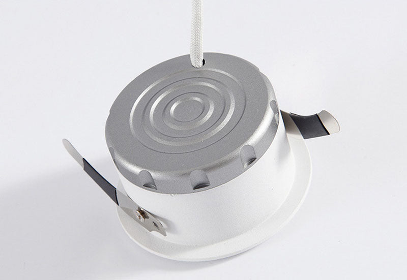 Dimmable Anti-Glare LED COB Recessed Downlight 110v 220v 5W 7W 9W 12W Round White Ceiling Spot Lights for Aisle Pic Background