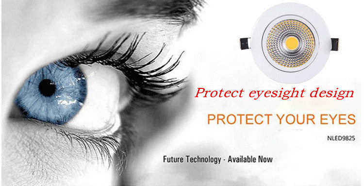 Dimmable Led downlight light COB Ceiling Spot Light 3w 5w 7w 9w 12w 15w 85-265V ceiling recessed Lights Indoor Lighting