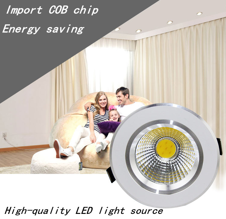 Dimmable Led downlight light COB Ceiling Spot Light 3w 5w 7w 9w 12w 15w 85-265V ceiling recessed Lights Indoor Lighting