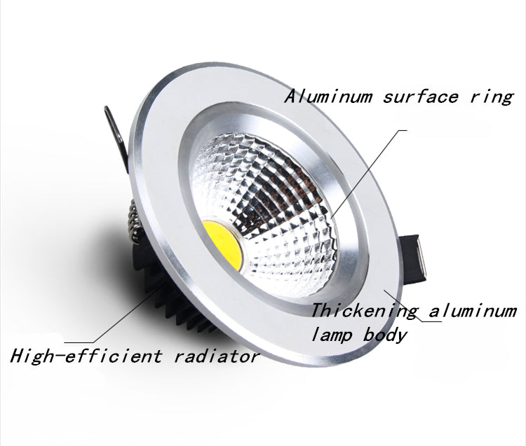 Dimmable Led downlight light COB Ceiling Spot Light 3w 5w 7w 9w 12w 15w 85-265V ceiling recessed Lights Indoor Lighting