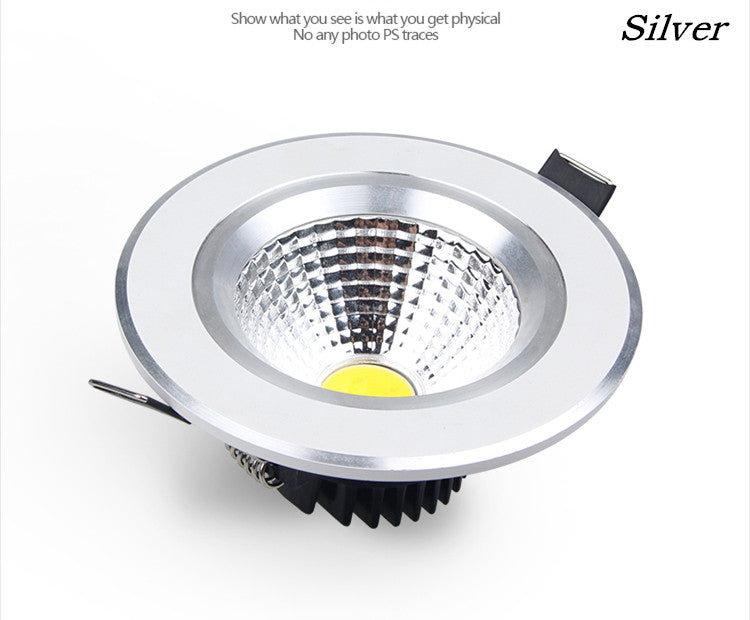 Dimmable Led downlight light COB Ceiling Spot Light 3w 5w 7w 9w 12w 15w 85-265V ceiling recessed Lights Indoor Lighting