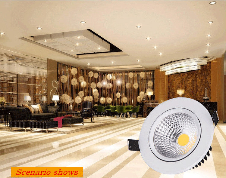 Dimmable Led downlight light COB Ceiling Spot Light 3w 5w 7w 9w 12w 15w 85-265V ceiling recessed Lights Indoor Lighting