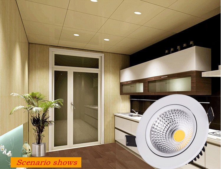 Dimmable Led downlight light COB Ceiling Spot Light 3w 5w 7w 9w 12w 15w 85-265V ceiling recessed Lights Indoor Lighting