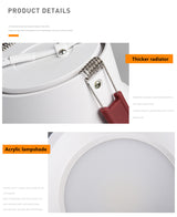 5W 7W 12W 20W COB Downlight Dimmable LED Ceiling Lamp 110V 220V Spotlight 3000K 4000K 6000K For Home Background Wall Lighting