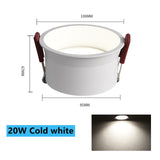 5W 7W 12W 20W COB Downlight Dimmable LED Ceiling Lamp 110V 220V Spotlight 3000K 4000K 6000K For Home Background Wall Lighting