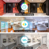 GLEDOPTO Zigbee Downlight 220V 110V 6W RGB CCT Smart Life Waterproof Spot LED Ceiling Light Work with Hub Tuya APP Voice Control