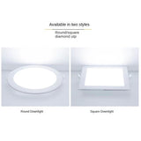 LED Ultra-thin Round Downlight 3W-25W Suitable For Home and Commercial Indoor Lighting Embedded Square Ceiling Spot Light
