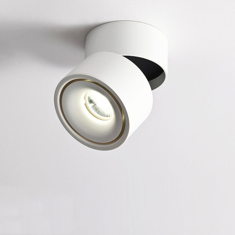 BRGT LED Spot Lights Surface Mounted Ceiling Lamp 5W7W12W Downlight Foco Foldable Track Light For Kitchen Store Indoor Lighting