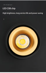 BRGT LED Spot Lights Surface Mounted Ceiling Lamp 5W7W12W Downlight Foco Foldable Track Light For Kitchen Store Indoor Lighting