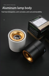 BRGT LED Spot Lights Surface Mounted Ceiling Lamp 5W7W12W Downlight Foco Foldable Track Light For Kitchen Store Indoor Lighting