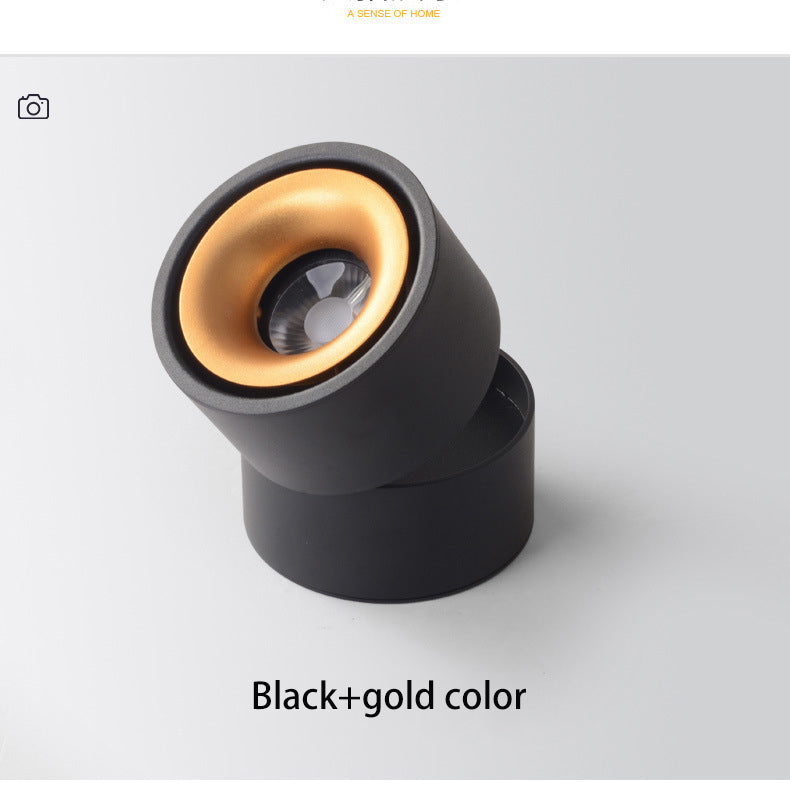 BRGT LED Spot Lights Surface Mounted Ceiling Lamp 5W7W12W Downlight Foco Foldable Track Light For Kitchen Store Indoor Lighting